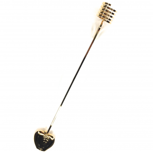 GEORG JENSEN Kerzenhalter APFEL, vergoldet