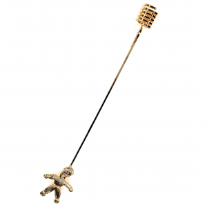 GEORG JENSEN Kerzenhalter PUPPE, vergoldet