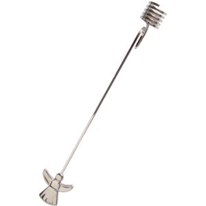 GEORG JENSEN Kerzenhalter ENGEL, platiniert