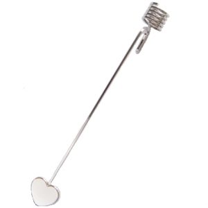 GEORG JENSEN Kerzenhalter HERZ, platiniert