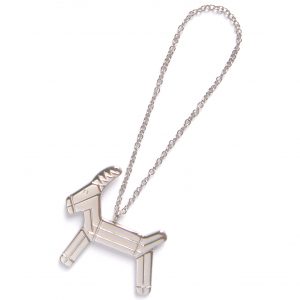 GEORG JENSEN Ornament JULBOCK, platiniert