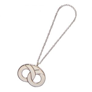 GEORG JENSEN Ornament BREZEL, platiniert