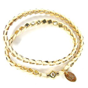 TOKYO JANE Armband, creme/golden