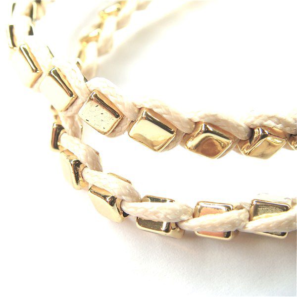 TOKYO JANE Armband, creme/golden – Bild 3