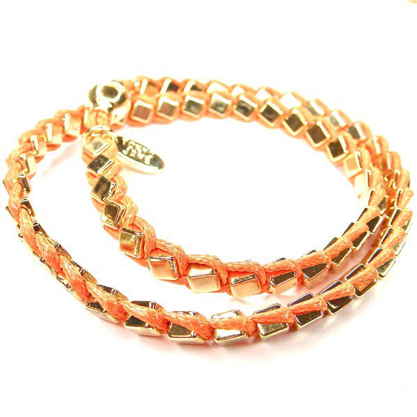 TOKYO JANE Armband, orange/golden – Bild 3