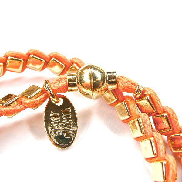 TOKYO JANE Armband, orange/golden – Bild 4