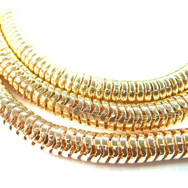 TOKYO JANE Halskette Schlangenkette, golden – Bild 3