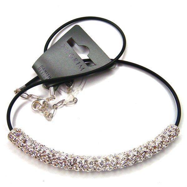 PILGRIM elegantes Halsband DIADEM versilbert