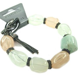PILGRIM Armband mit bunten Steinen