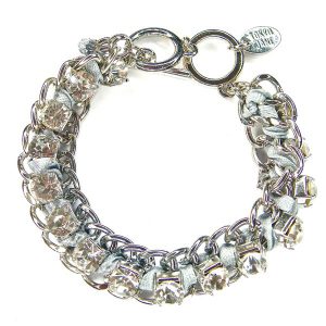 TOKYO JANE Armband GLAMOUR, grau/silbern