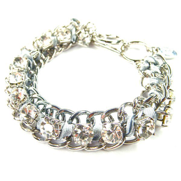 TOKYO JANE Armband GLAMOUR, grau/silbern – Bild 2
