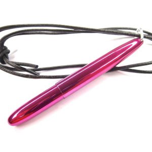 FISHER Kugelschreiber BULLET fuchsia, am Lederband