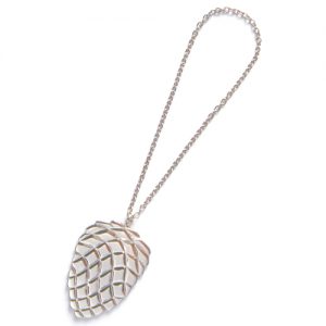 GEORG JENSEN Ornament TANNZAPFEN, platiniert