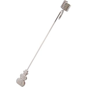 GEORG JENSEN Kerzenhalter SCHNEEMANN, platiniert
