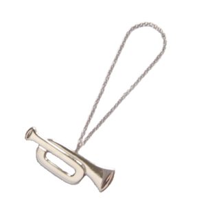 GEORG JENSEN Ornament TROMPETE, platiniert