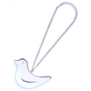 GEORG JENSEN Ornament VOGEL, platiniert