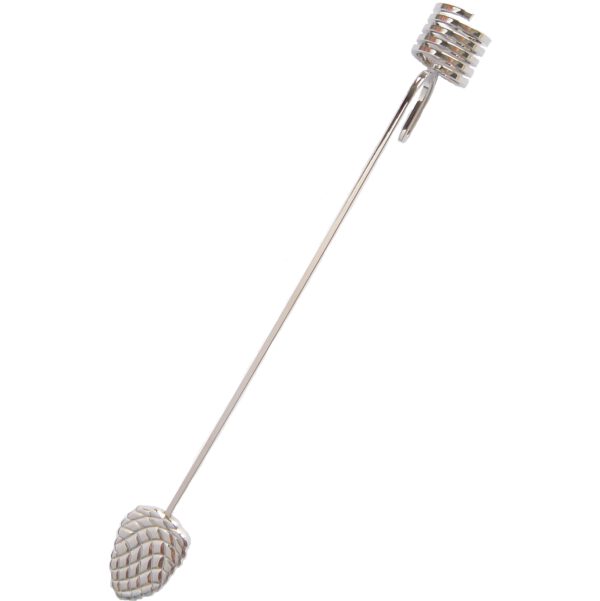 GEORG JENSEN Kerzenhalter TANNZAPFEN, platiniert